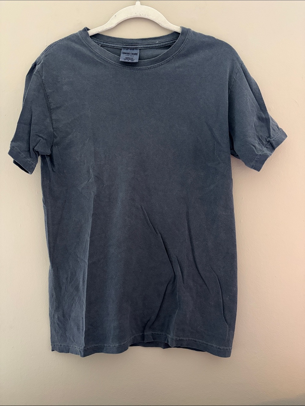Comfort Colors Unisex Blue Crew Neck T-Shirt Small